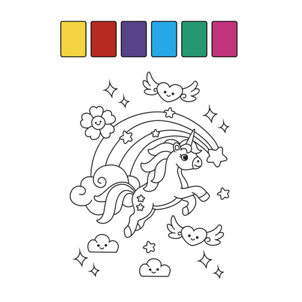 Unicornios Libro para Colorear - Imagen 4