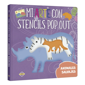 Animales Salvajes – Mi Arte con Stencils Pop Out