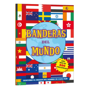 Banderas del Mundo con 200 Pegatinas