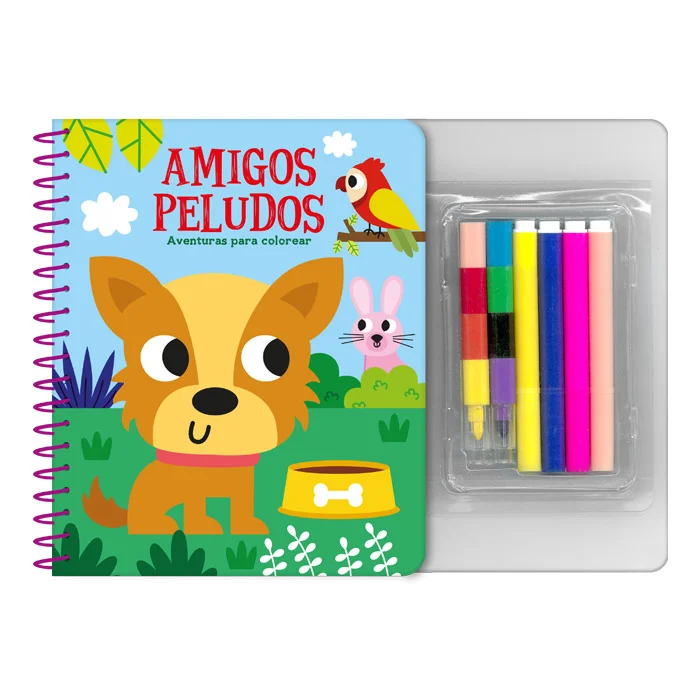Amigos Peludos – Aventuras para Colorear